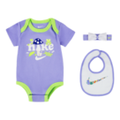NIKE FOREST FORAGERS HEADBAND. BODYSUIT & BIB 3-PIECE SET