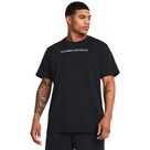 UNDER ARMOUR UA HW LOGO OVERLAY EMB SS-BLK