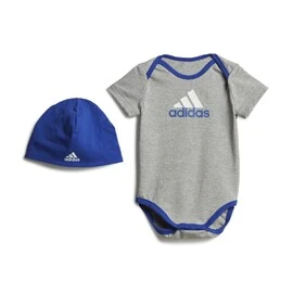 adidas Essentials Big Logo Bodysuit and Beanie Gift Set Kids