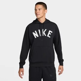 Nike Swoosh Mens Dri-FIT French Terry Pullover Fitness Hoodie
